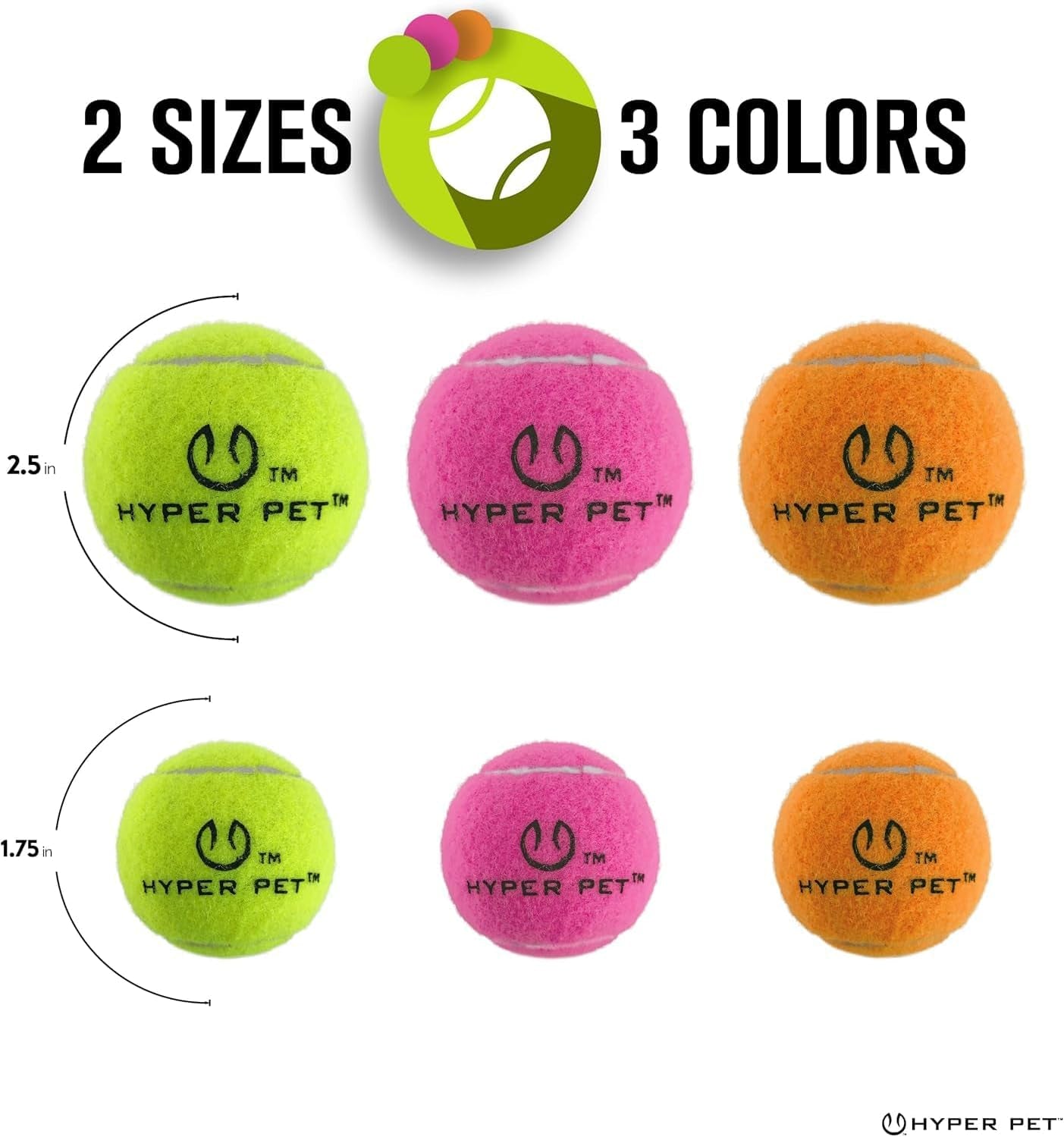 Mini Extra Small Tennis Balls for Dogs - 1.75 Inch, 4 Pack, Pink | Safe Interactive Play Toys for Exercise and Training, Compatible with K9 Kannon Launcher, Promotes Daily Activity for Small Breeds