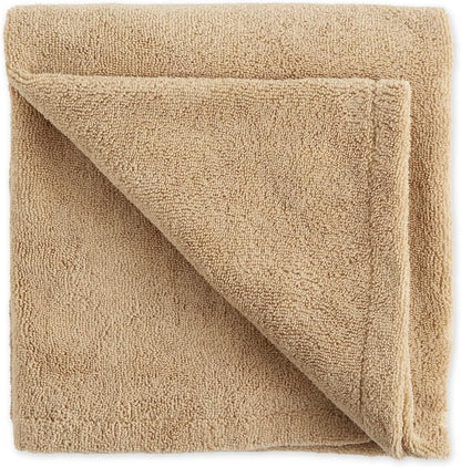 X-Large Absorbent Microfiber Pet Grooming Towel Collection, 41" x 23.5", Embroidered Taupe