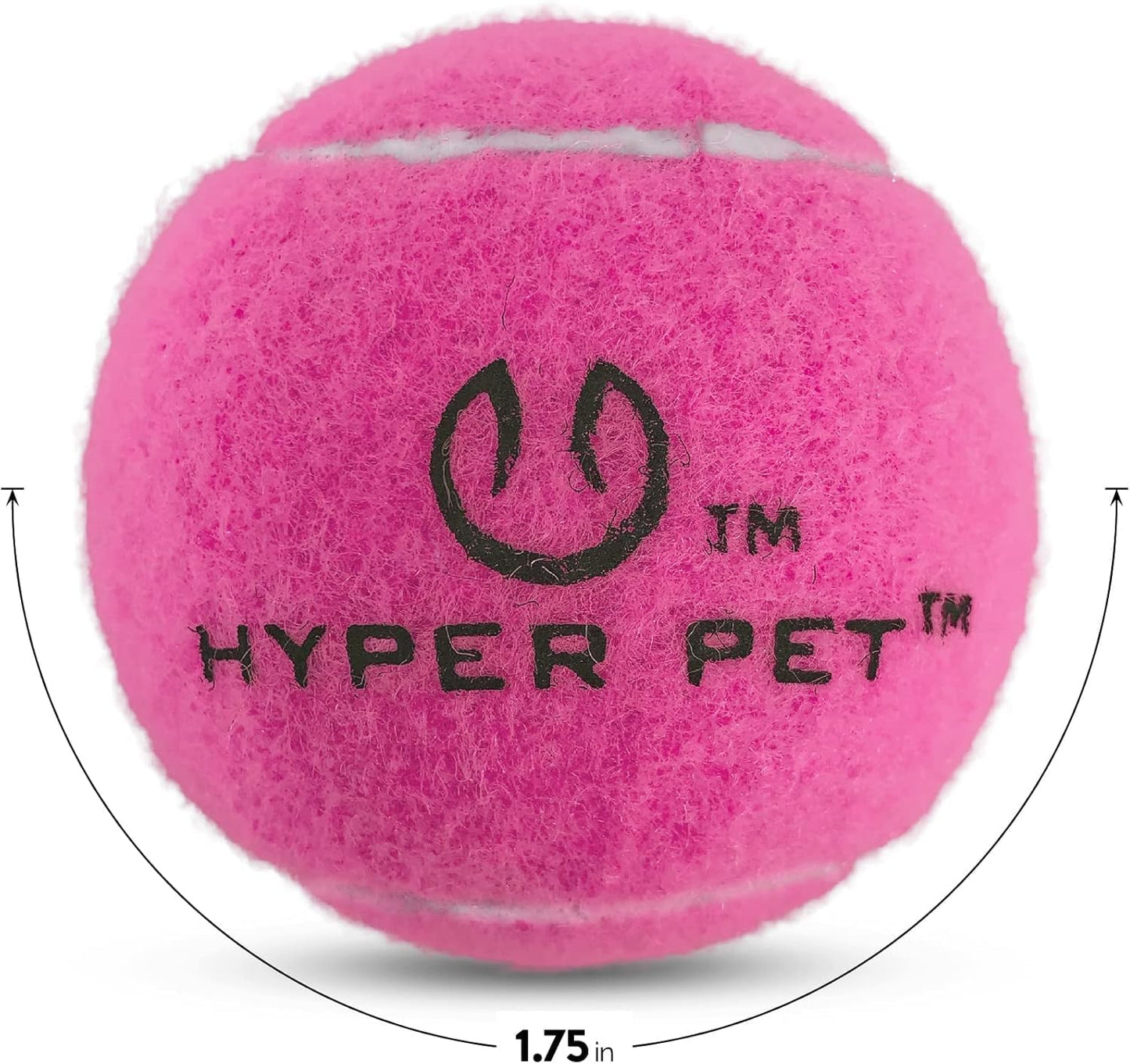 Mini Extra Small Tennis Balls for Dogs - 1.75 Inch, 4 Pack, Pink | Safe Interactive Play Toys for Exercise and Training, Compatible with K9 Kannon Launcher, Promotes Daily Activity for Small Breeds