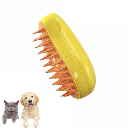 Professional Pet Grooming Tool: 3-in-1 Electric Steam Brush with Massage and Shedding Features for Cats and Dogs